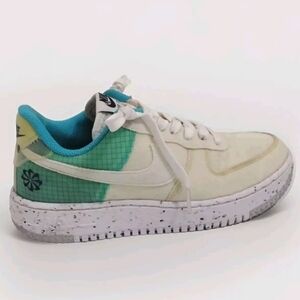 Nike Women's Air Force 1 Crater Speckled Low Top Sneakers US 7.5 Trendy Chic